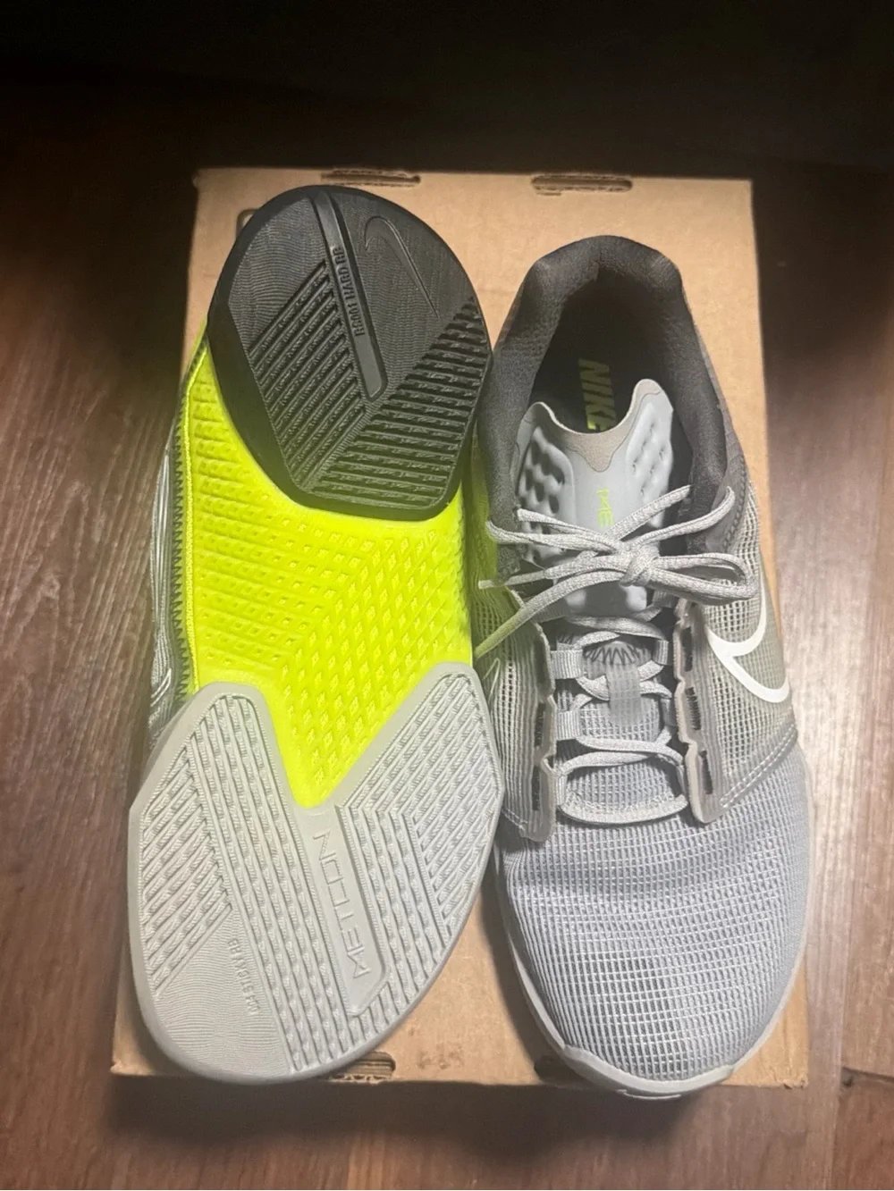 Nike Zoom Metcon Turbo 2 Wolf Grey Volt DH3392-001 Sz 7 Men